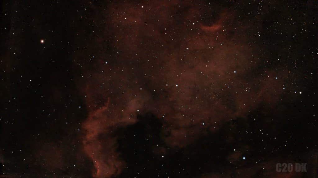Caldwell 20, the North America Nebula, photographed by Dom King